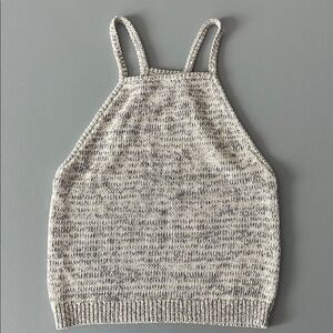Kendall & Kylie Gray and White Knit Top Size XS